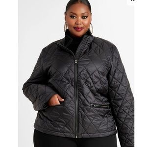 ❤️”Sale”NWT Awesome Black Quilted Jacket size 30/32